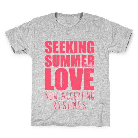 Seeking Summer Love (Now Accepting Resumes) (Tank) Kids T-Shirt