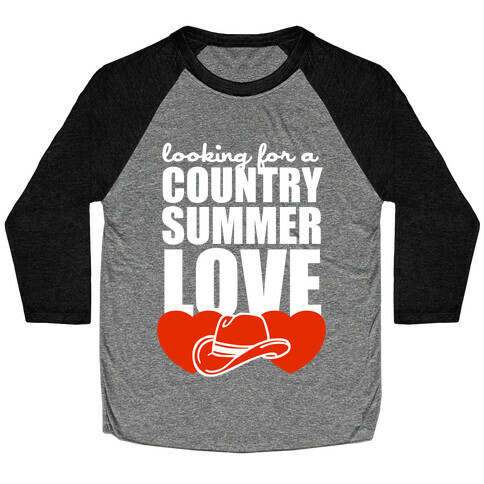 Country Summer Love (Dark Tank) Baseball Tee