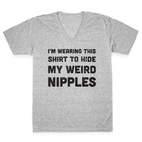 Weird Nipples V-Neck Tee Shirt