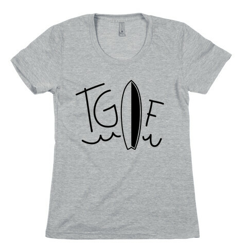 TGIF (Surfboard) (Neon) Womens T-Shirt