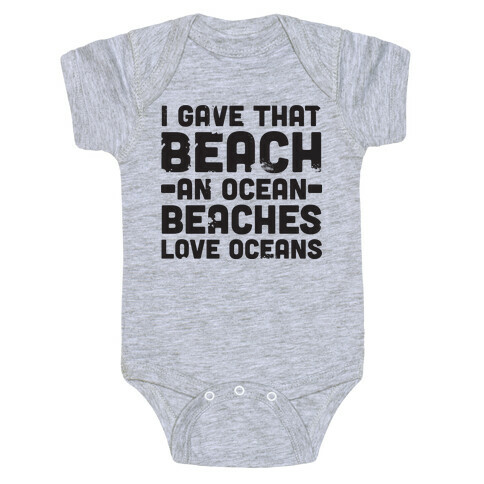 Beaches Love Oceans Baby One-Piece