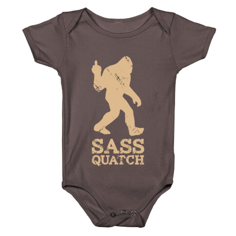 Sass Quatch Crossing Baby One-Piece