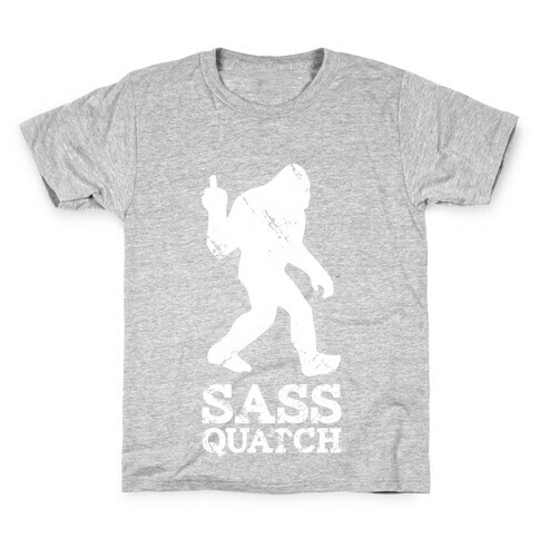 Sass Quatch Crossing Kids T-Shirt