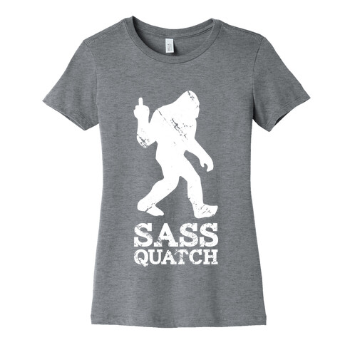 Sass Quatch Crossing Womens T-Shirt