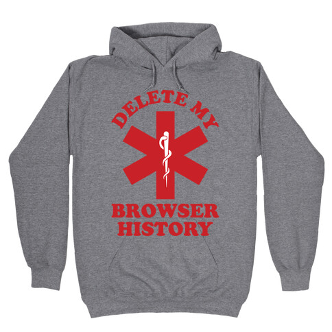 Delete my Browser History Hooded Sweatshirt