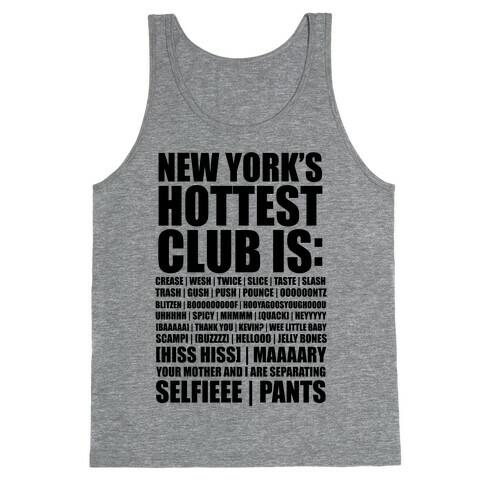 New York's Hottest Club Is (tank) Tank Top