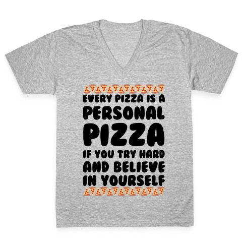 Personal Pizza V-Neck Tee Shirt