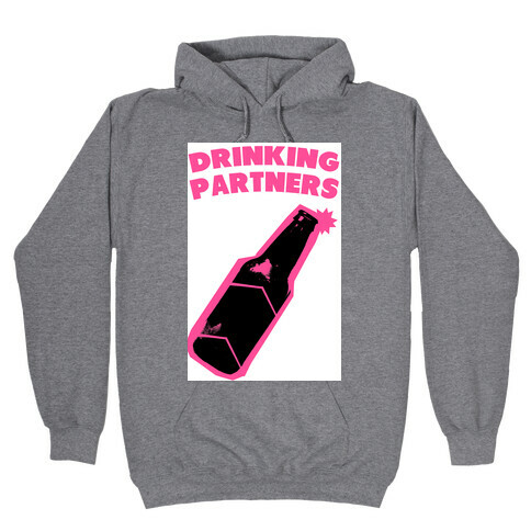 Drinking Partners (Pink) Hooded Sweatshirt