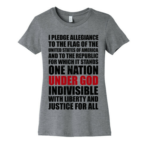 Pledge of Allegiance Womens T-Shirt