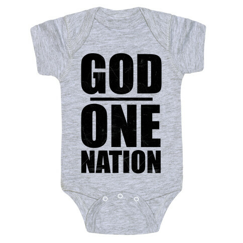 One Nation Under God Baby One-Piece
