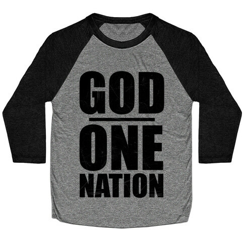 One Nation Under God Baseball Tee