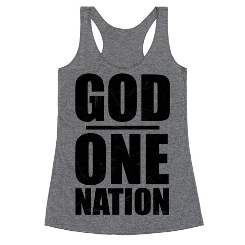 One Nation Under God Racerback Tank Top