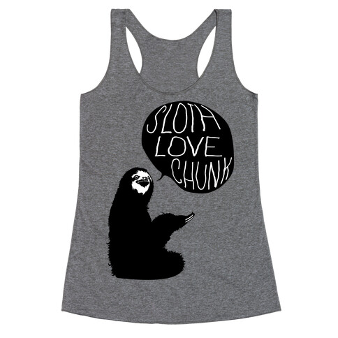 Sloth Love Chunk Racerback Tank Top