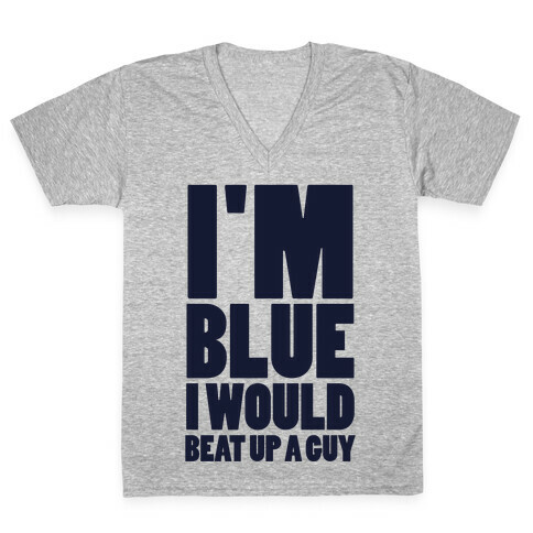 I'm Blue V-Neck Tee Shirt