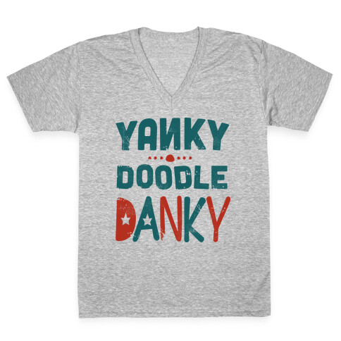 Yanky Doodle Danky V-Neck Tee Shirt