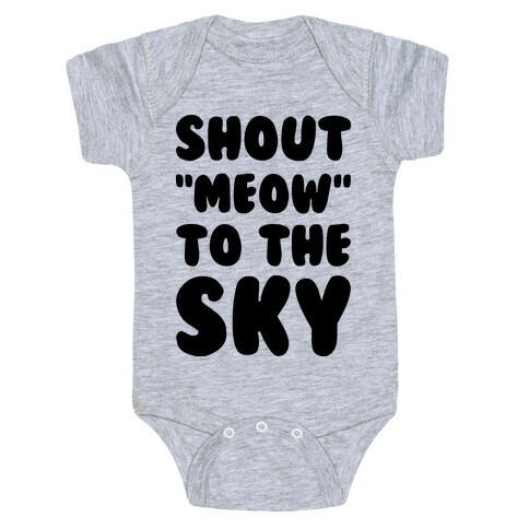 Shout Meow to the Sky Baby One-Piece