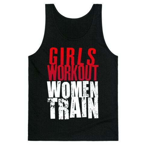 Girls Workout; Women Train Tank Top