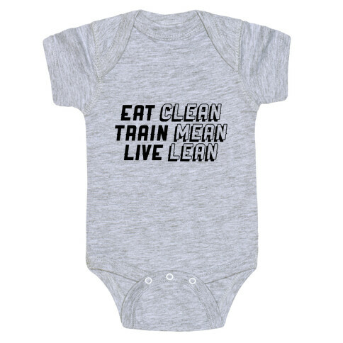 Eat, Train, Live Baby One-Piece