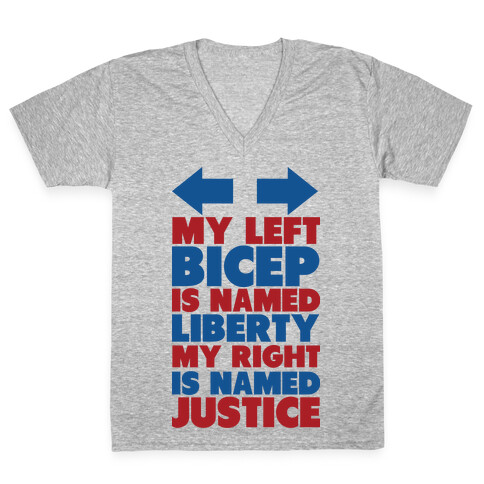 Liberty and Justice V-Neck Tee Shirt