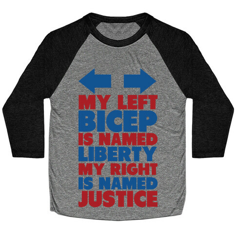 Liberty and Justice Baseball Tee