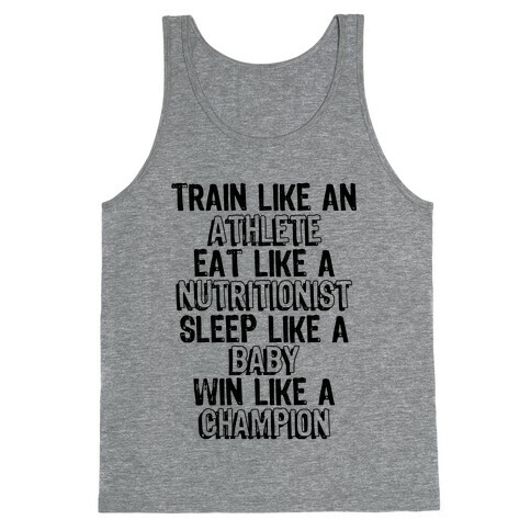 Train, Eat, Sleep, Win Tank Top