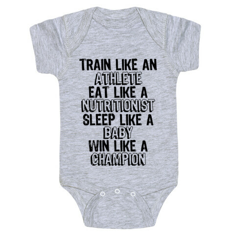 Train, Eat, Sleep, Win Baby One-Piece