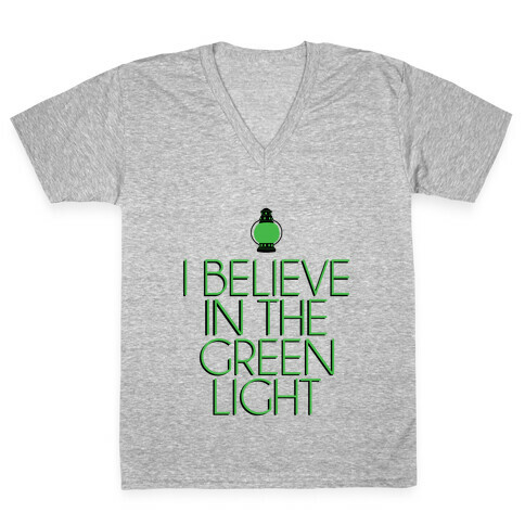 Green Light V-Neck Tee Shirt