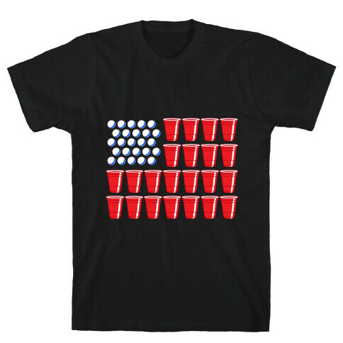 Beer Pong Flag T-Shirt