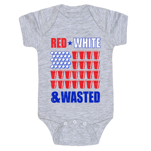 Red, White & Wasted Baby One-Piece