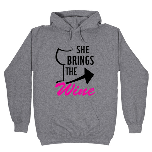 She Brings the Wine Pt.1 (Tank) Hooded Sweatshirt
