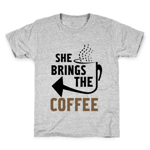 She Brings the Coffee Pt. 2 (Tank) Kids T-Shirt