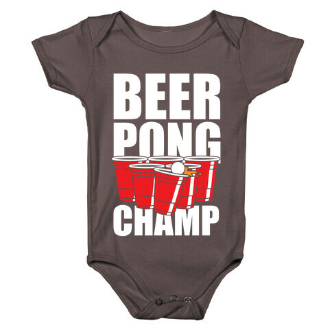 Beer Pong Champ Baby One-Piece