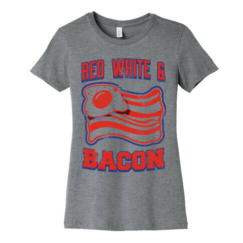 Red White and Bacon (tank) Womens T-Shirt