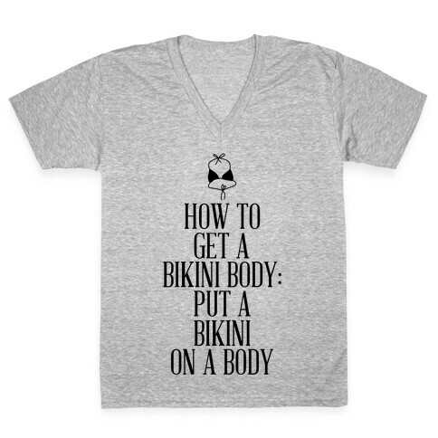 Bikini Body V-Neck Tee Shirt
