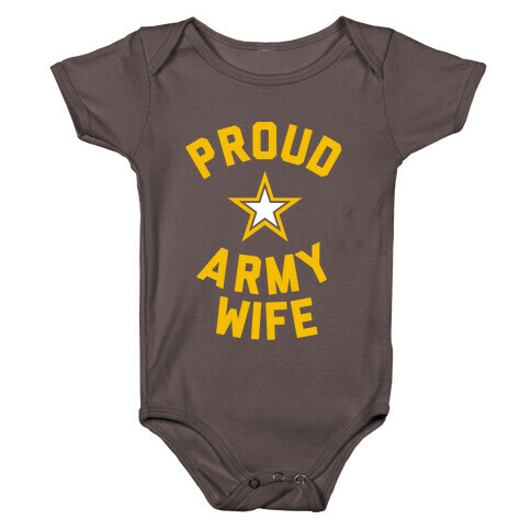 Proud Army Wife Baby One-Piece