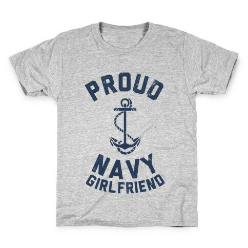 Proud Navy Girlfriend Kids T-Shirt