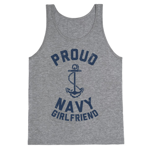 Proud Navy Girlfriend Tank Top