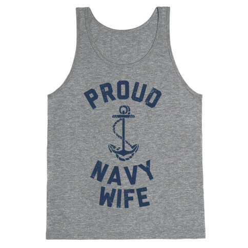Proud Navy Wife Tank Top