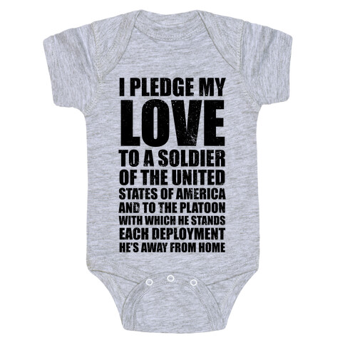 I Pledge My Love (V-Neck) Baby One-Piece