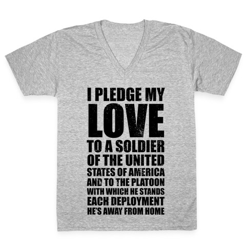 I Pledge My Love (V-Neck) V-Neck Tee Shirt