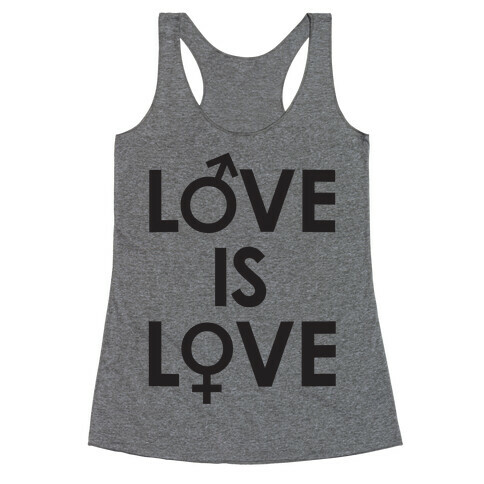 Love is Love (equality design) Racerback Tank Top