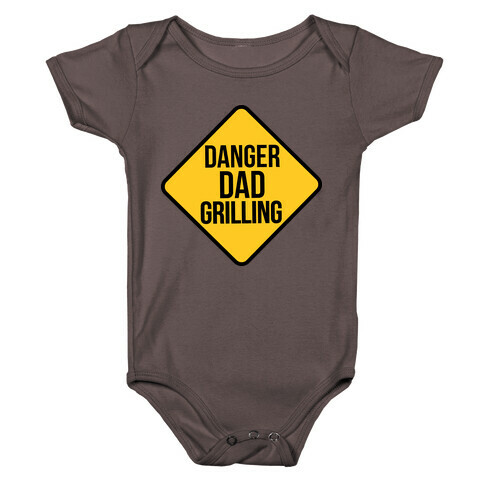 Danger: Dad Grilling Baby One-Piece