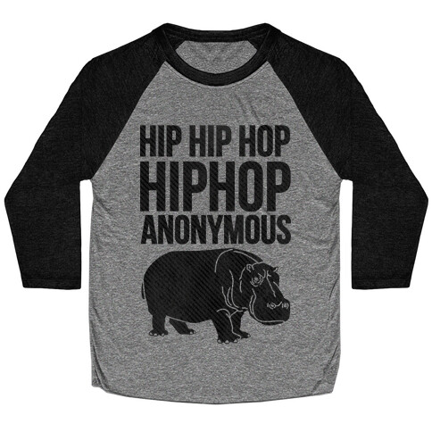 Hippopotamus  Baseball Tee