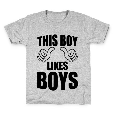 This Boy Likes Boys Kids T-Shirt