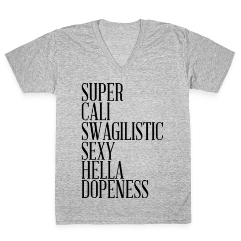 Super Dopeness V-Neck Tee Shirt