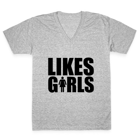 Likes Girls V-Neck Tee Shirt