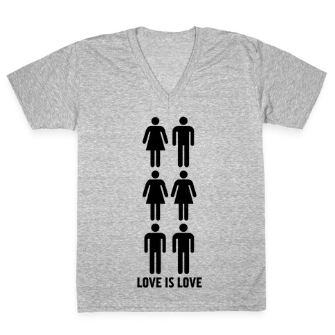 Love is Love V-Neck Tee Shirt