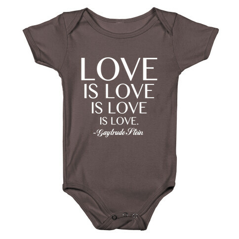 Love is Love (White) Baby One-Piece