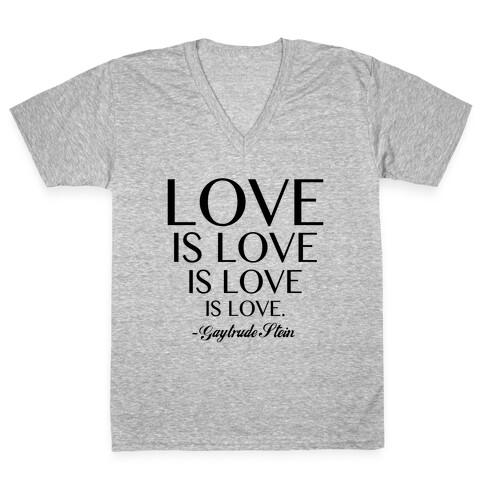 Love is Love V-Neck Tee Shirt