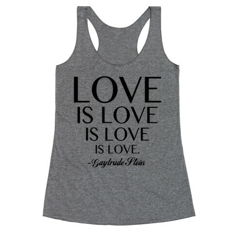 Love is Love Racerback Tank Top